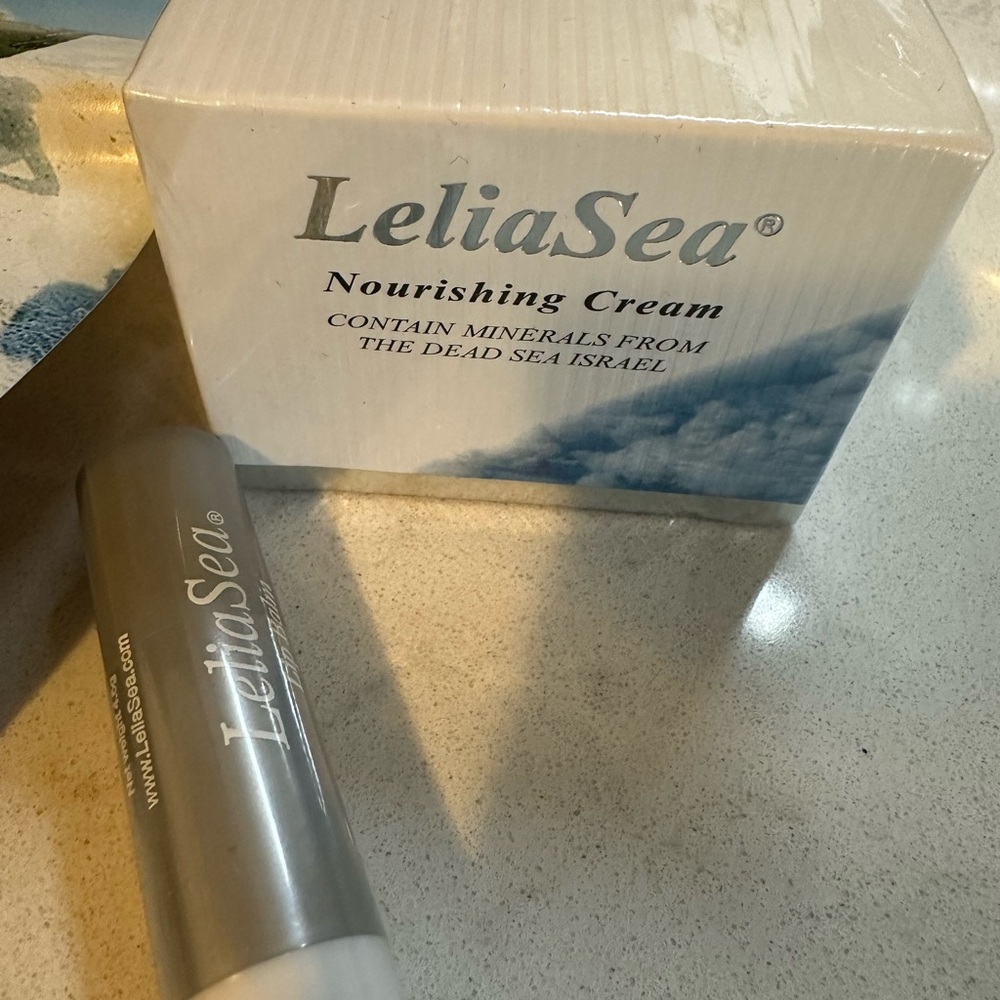 Lelia Sea Dead Sea Nourishing Cream 1.69 Oz & Lip Balm 4.6 grams New Sealed‎
